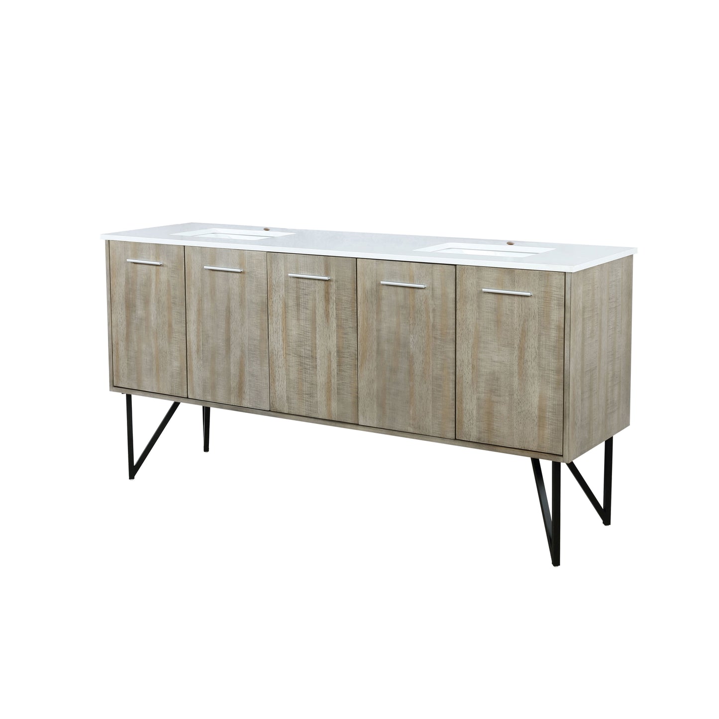 Lancy 72 in W x 20 in D Rustic Acacia Double Bath Vanity