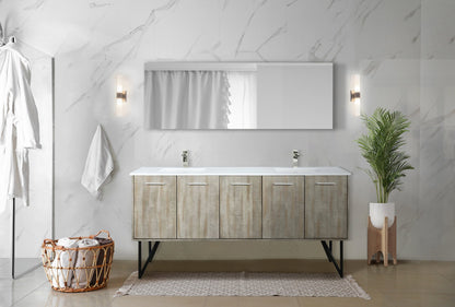 Lancy 72 in W x 20 in D Rustic Acacia Double Bath Vanity