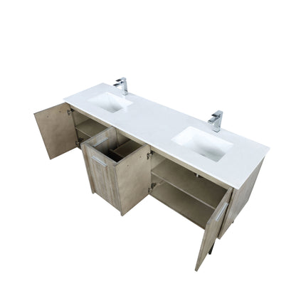 Lancy 72 in W x 20 in D Rustic Acacia Double Bath Vanity