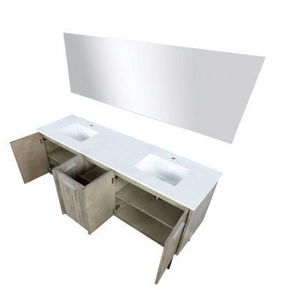 Lancy 72 in W x 20 in D Rustic Acacia Double Bath Vanity