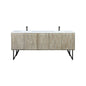 Lancy 80 in W x 20 in D Rustic Acacia Double Bath Vanity