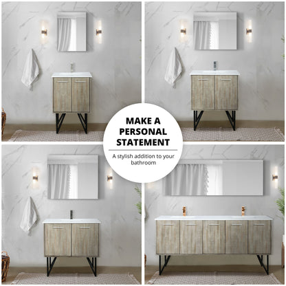 Lancy 80 in W x 20 in D Rustic Acacia Double Bath Vanity