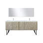 Lancy 80 in W x 20 in D Rustic Acacia Double Bath Vanity