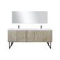 Lancy 80 in W x 20 in D Rustic Acacia Double Bath Vanity