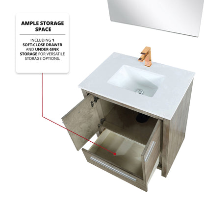 Lafarre 30 in W x 20 in D Rustic Acacia Bath Vanity