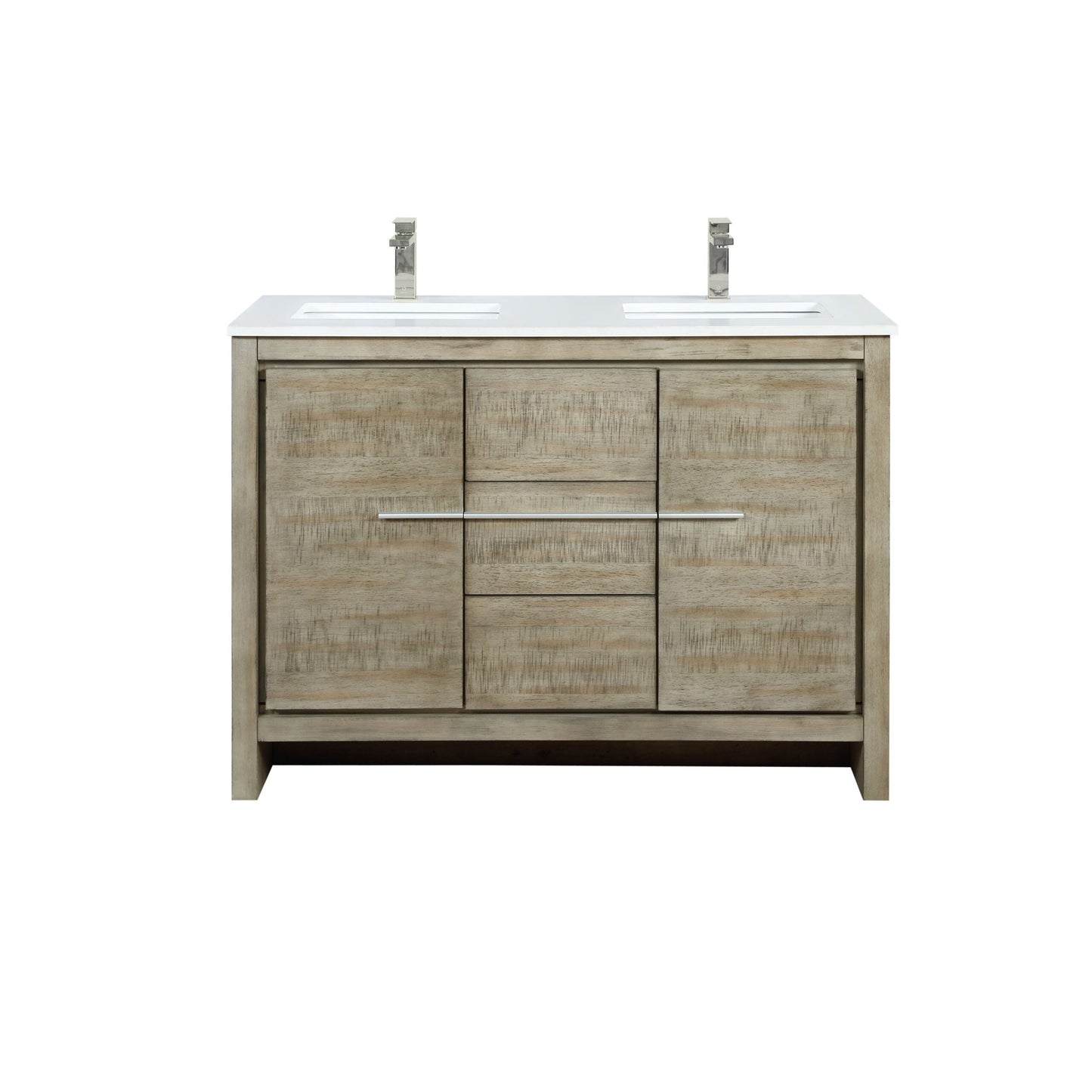 Lafarre 48 in W x 20 in D Rustic Acacia Double Bath Vanity