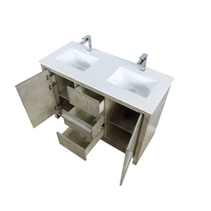 Lafarre 48 in W x 20 in D Rustic Acacia Double Bath Vanity