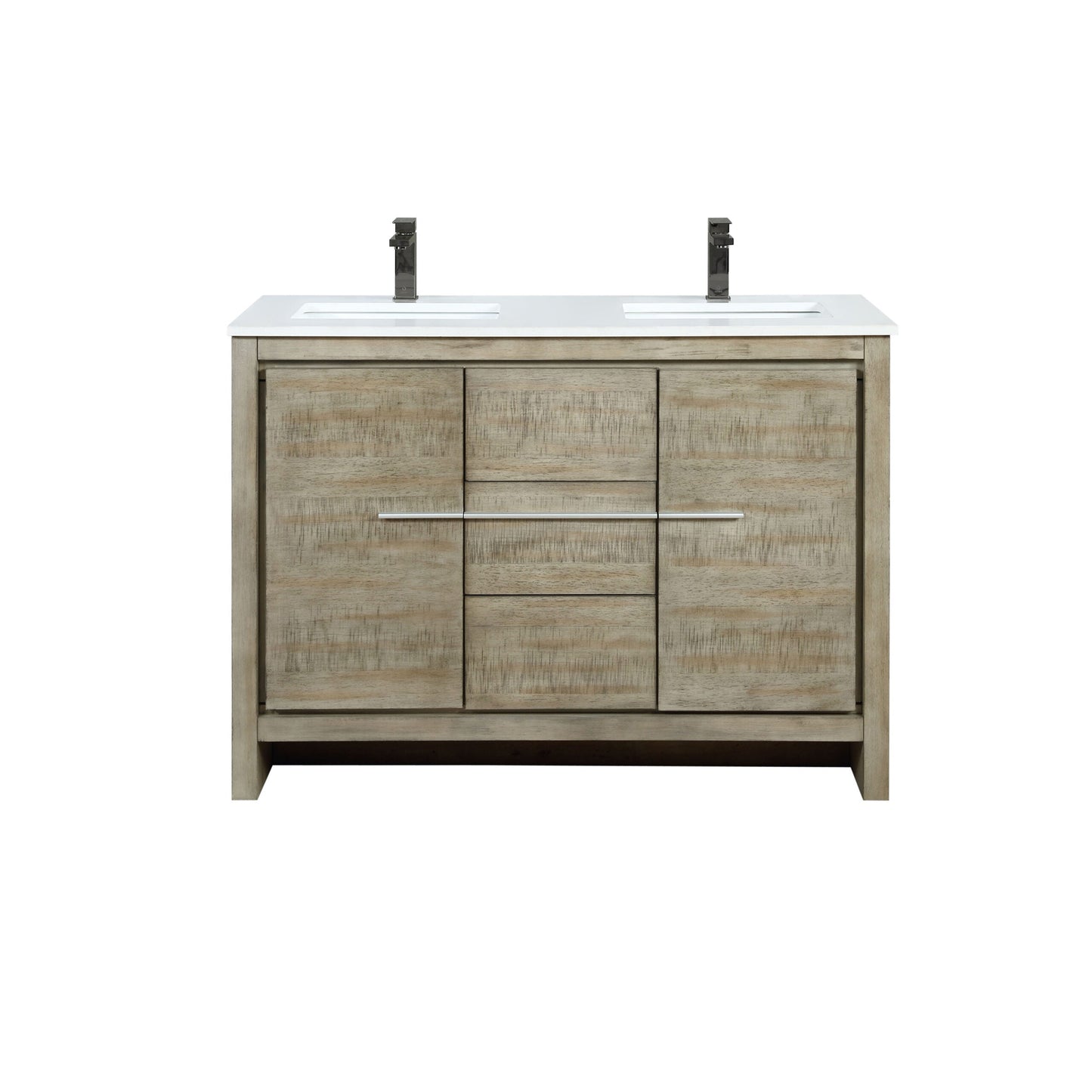 Lafarre 48 in W x 20 in D Rustic Acacia Double Bath Vanity