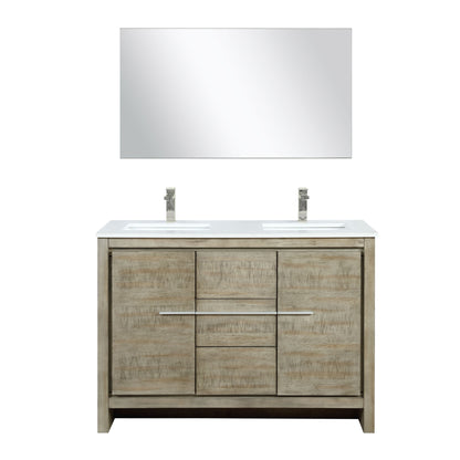 Lafarre 48 in W x 20 in D Rustic Acacia Double Bath Vanity