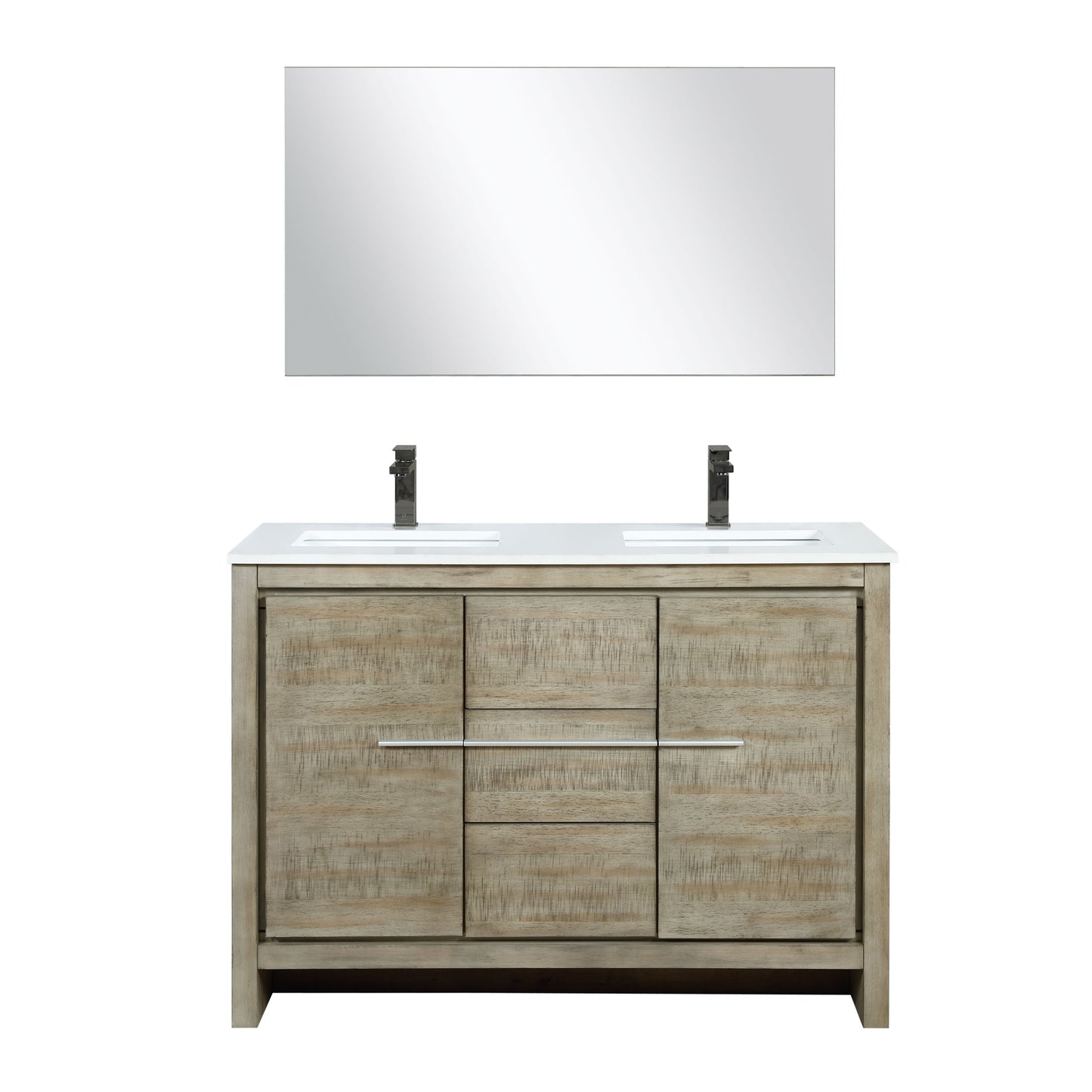 Lafarre 48 in W x 20 in D Rustic Acacia Double Bath Vanity