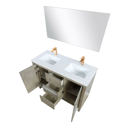 Lafarre 48 in W x 20 in D Rustic Acacia Double Bath Vanity