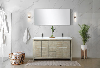 Lafarre 60 in W x 20 in D Rustic Acacia Double Bath Vanity
