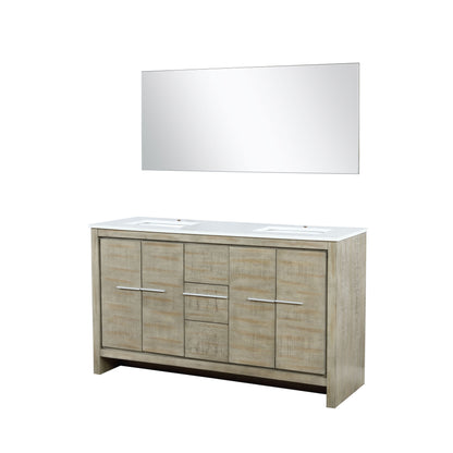 Lafarre 60 in W x 20 in D Rustic Acacia Double Bath Vanity