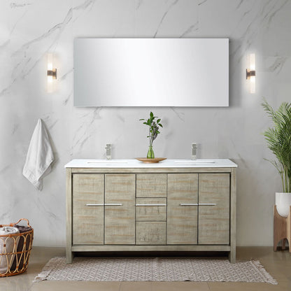 Lafarre 60 in W x 20 in D Rustic Acacia Double Bath Vanity