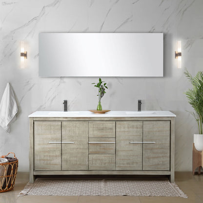 Lafarre 72 in W x 20 in D Rustic Acacia Double Bath Vanity