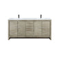 Lafarre 72 in W x 20 in D Rustic Acacia Double Bath Vanity