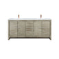 Lafarre 72 in W x 20 in D Rustic Acacia Double Bath Vanity