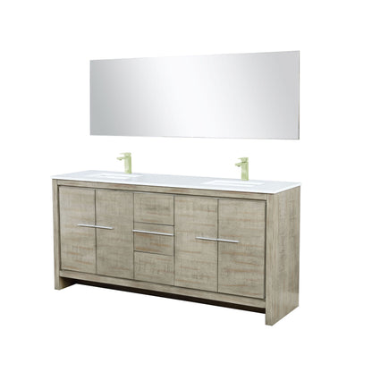 Lafarre 72 in W x 20 in D Rustic Acacia Double Bath Vanity