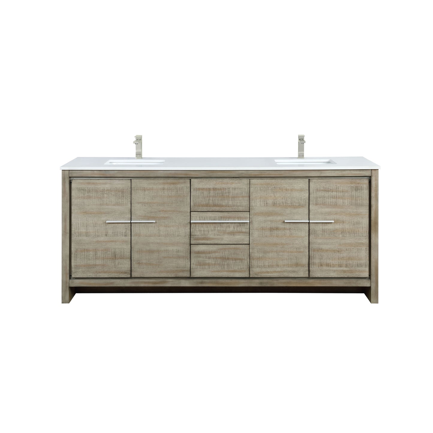 Lafarre 80 in W x 20 in D Rustic Acacia Double Bath Vanity