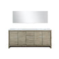 Lafarre 80 in W x 20 in D Rustic Acacia Double Bath Vanity