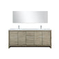 Lafarre 80 in W x 20 in D Rustic Acacia Double Bath Vanity