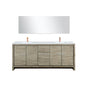 Lafarre 80 in W x 20 in D Rustic Acacia Double Bath Vanity