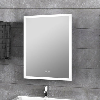 Aurorium 20 in. W x 28 in. H LED Bathroom Vanity Mirror