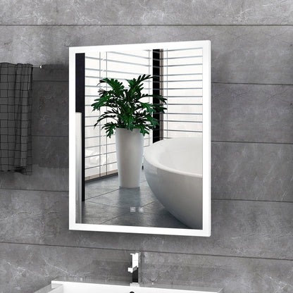 Aurorium 20 in. W x 28 in. H LED Bathroom Vanity Mirror