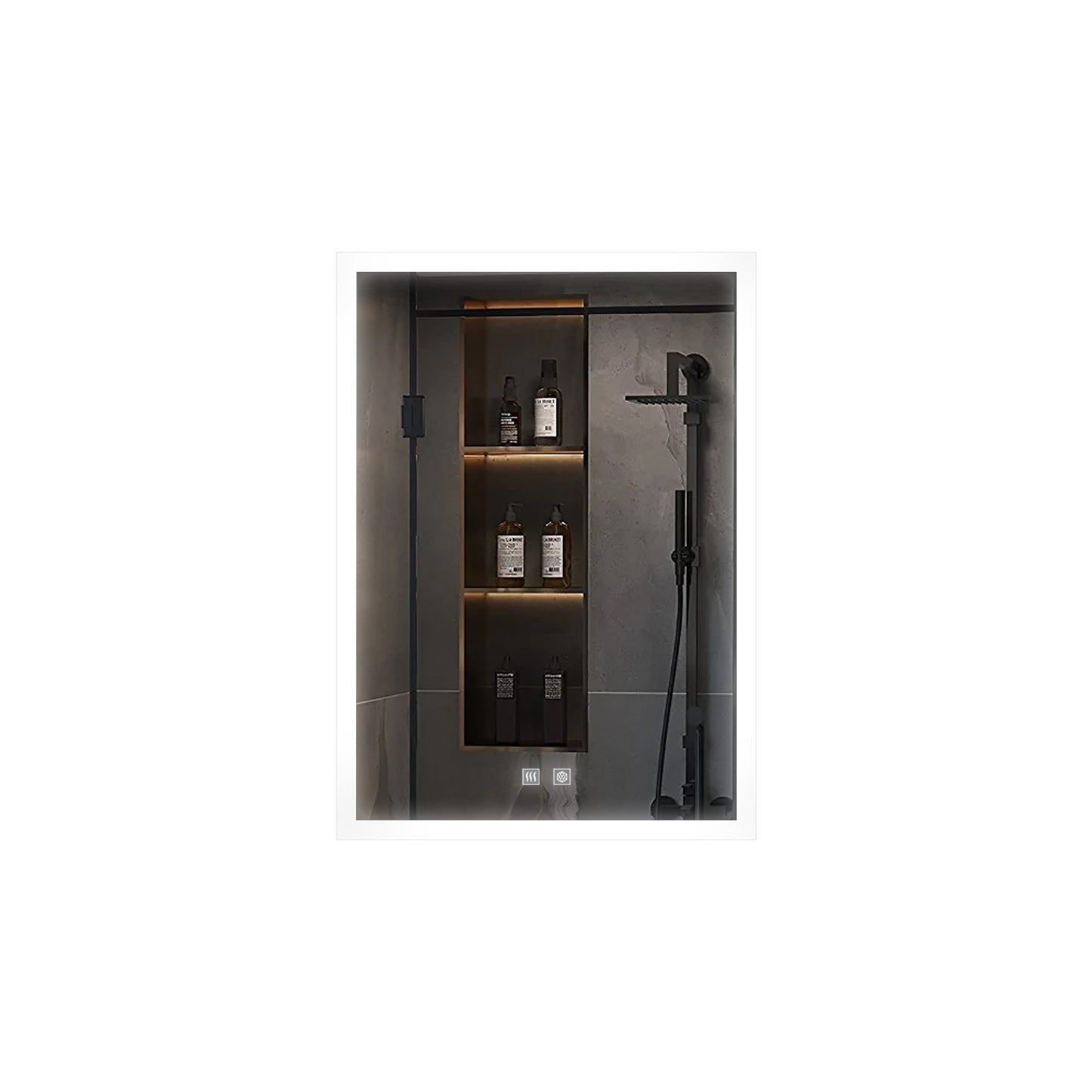 Aurorium 20 in. W x 28 in. H LED Bathroom Vanity Mirror