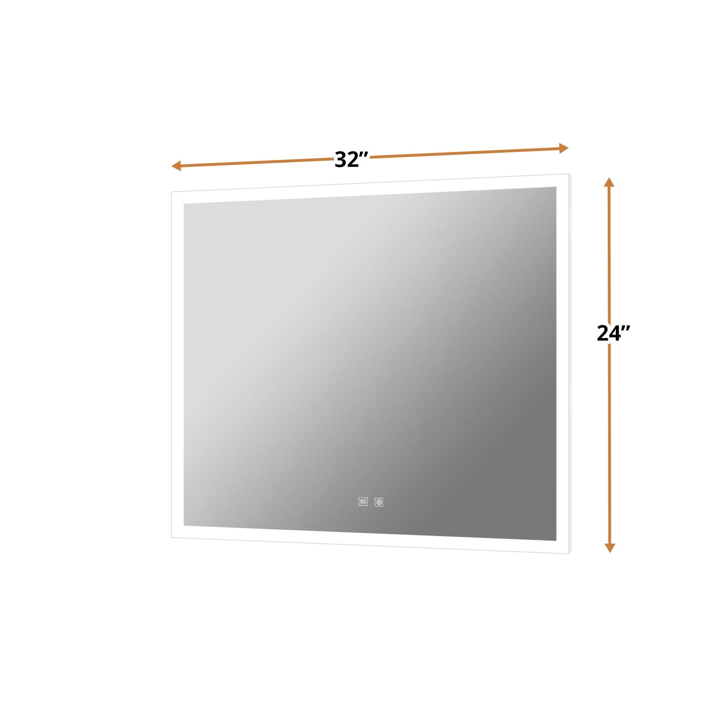 Aurorium 30 in. W x 28 in. H LED Bathroom Vanity Mirror