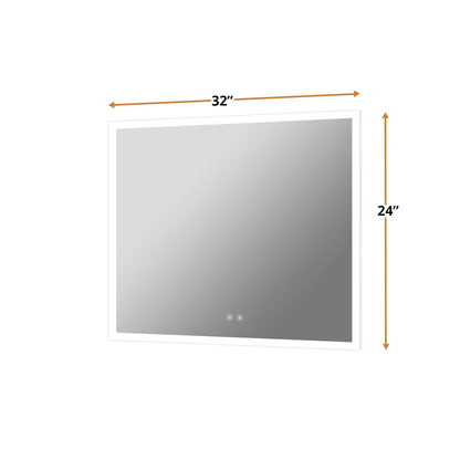 Aurorium 30 in. W x 28 in. H LED Bathroom Vanity Mirror