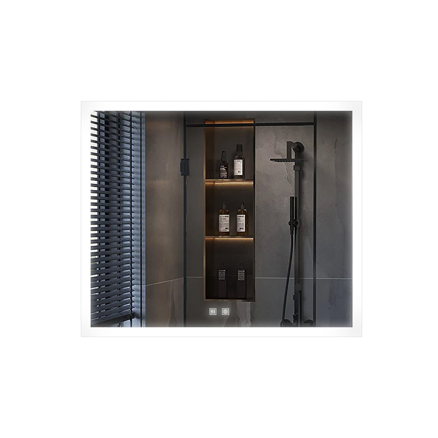 Aurorium 30 in. W x 28 in. H LED Bathroom Vanity Mirror