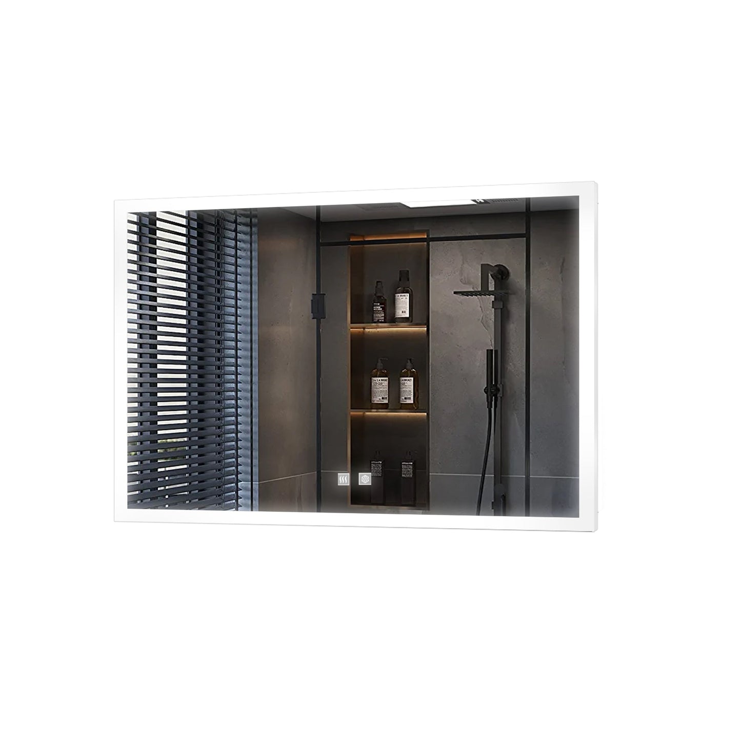 Aurorium 32 in. W x 24 in. H LED Bathroom Vanity Mirror