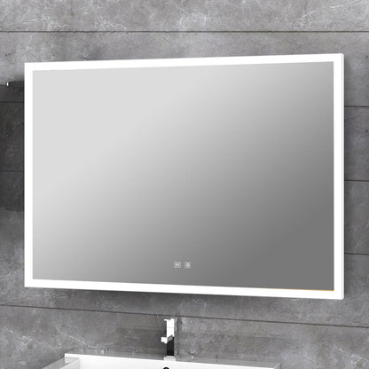 Aurorium 36 in. W x 28 in. H LED Bathroom Vanity Mirror