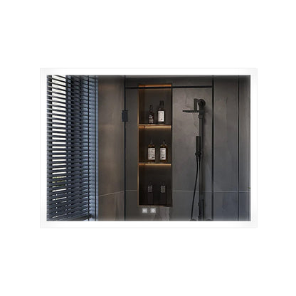 Aurorium 36 in. W x 28 in. H LED Bathroom Vanity Mirror