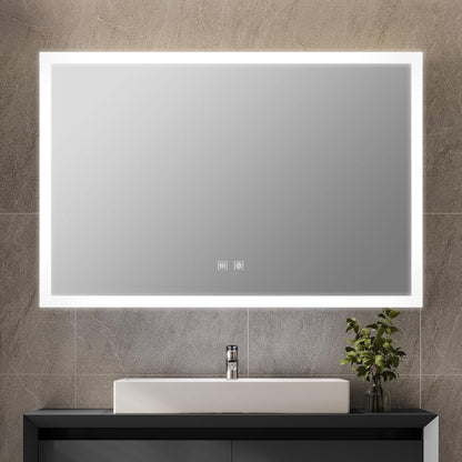 Aurorium 48 in. W x 32 in. H LED Bathroom Vanity Mirror