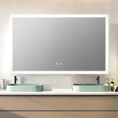 Aurorium 60 in. W x 32 in. H LED Bathroom Vanity Mirror