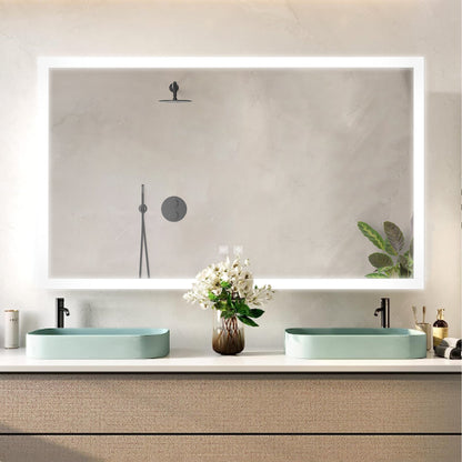 Aurorium 60 in. W x 32 in. H LED Bathroom Vanity Mirror