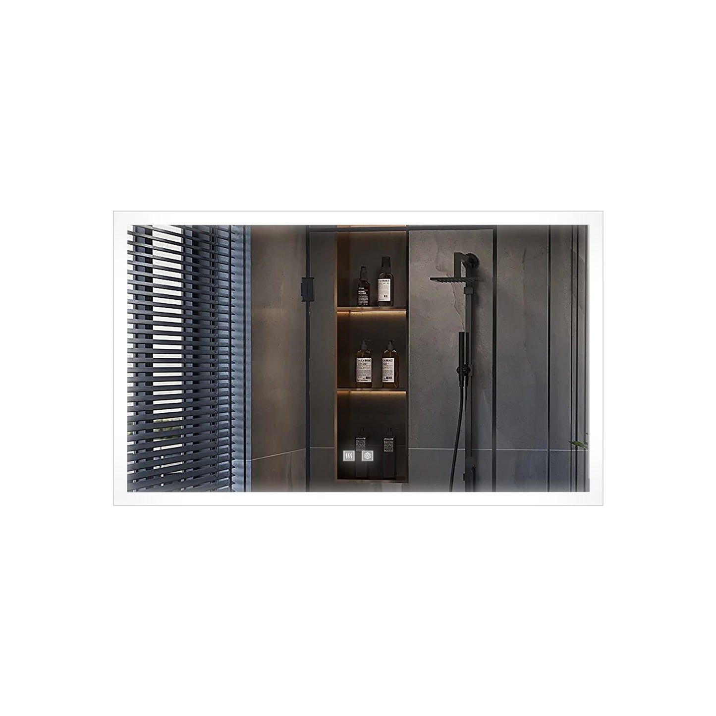 Aurorium 60 in. W x 32 in. H LED Bathroom Vanity Mirror