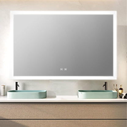 Aurorium 60 in. W x 36 in. H LED Bathroom Vanity Mirror