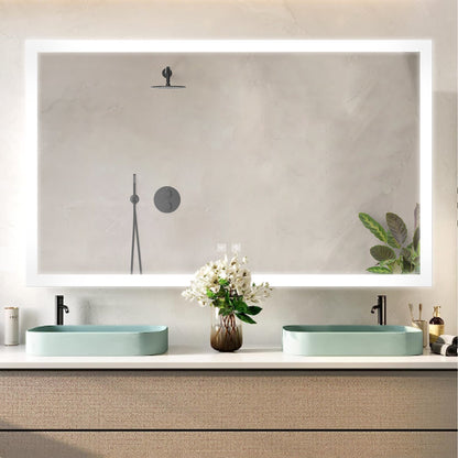 Aurorium 72 in. W x 36 in. H LED Bathroom Vanity Mirror