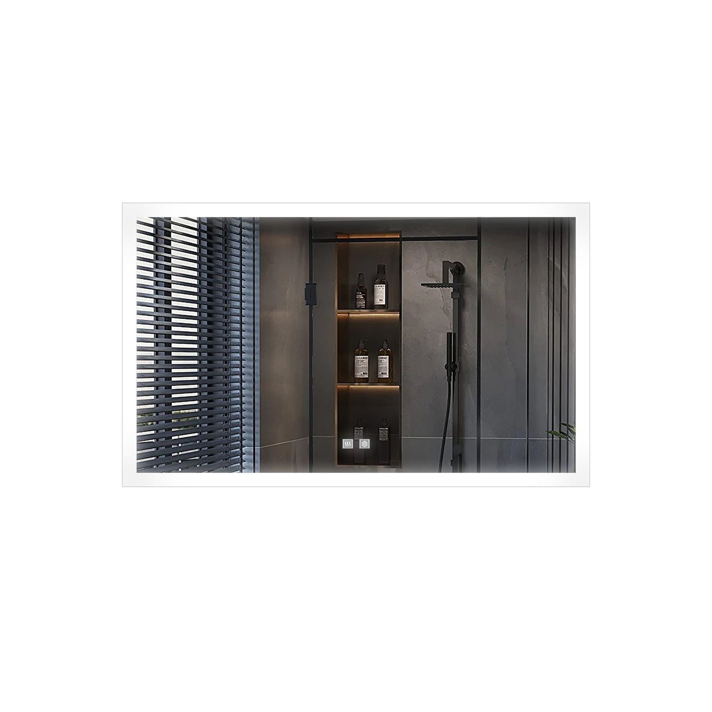 Aurorium 72 in. W x 36 in. H LED Bathroom Vanity Mirror