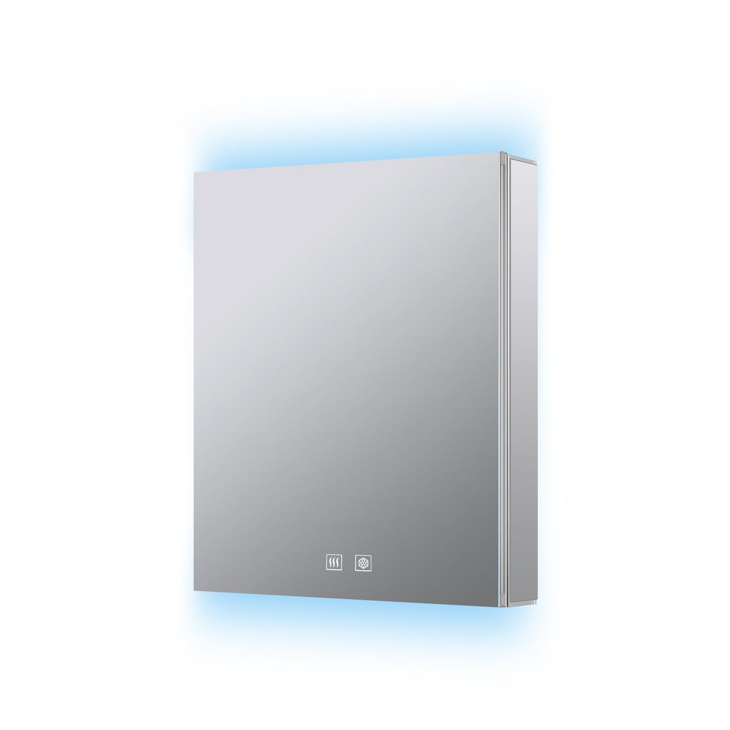 Corsica 20 in W x 28 in H Surface-Mount LED Mirror Medicine Cabinet with Defogger