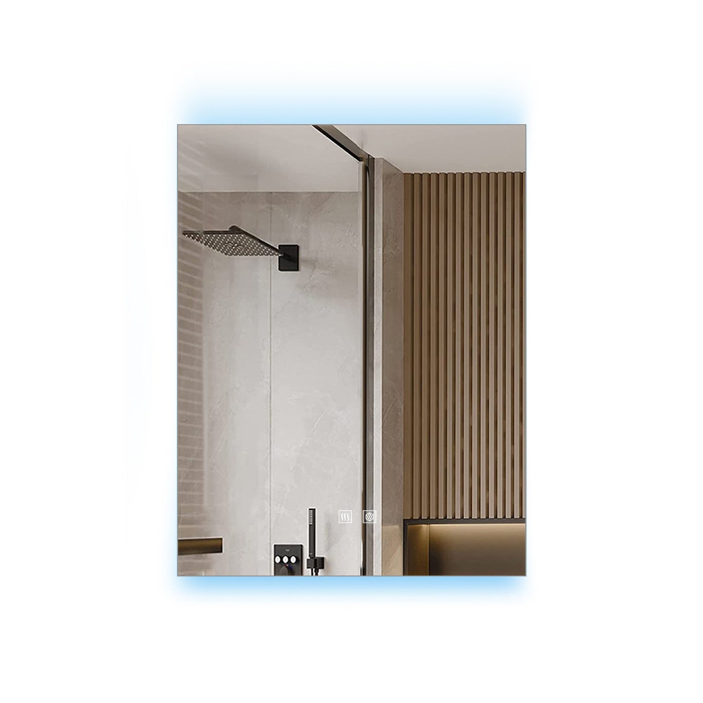 Corsica 20 in W x 32 in H Surface-Mount LED Mirror Medicine Cabinet with Defogger
