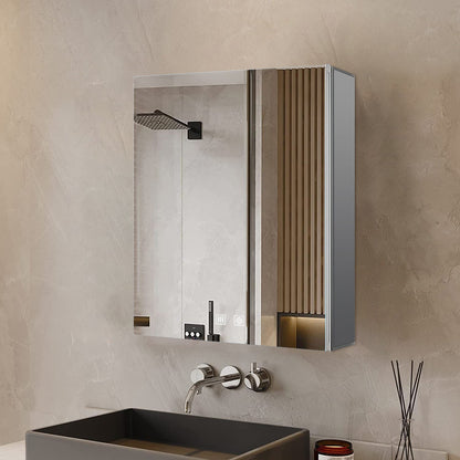 Corsica 24 in W x 28 in H Surface-Mount LED Mirror Medicine Cabinet with Defogger
