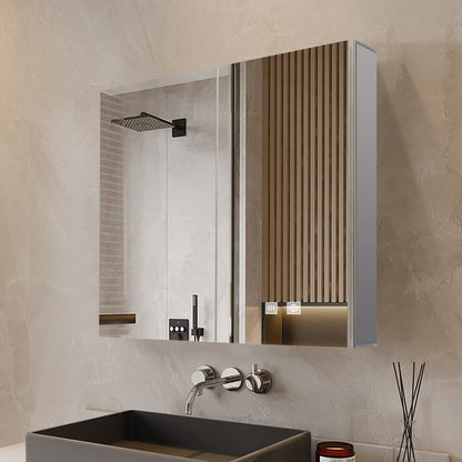 Corsica 24 in W x 30 in H Surface-Mount LED Mirror Medicine Cabinet with Defogger