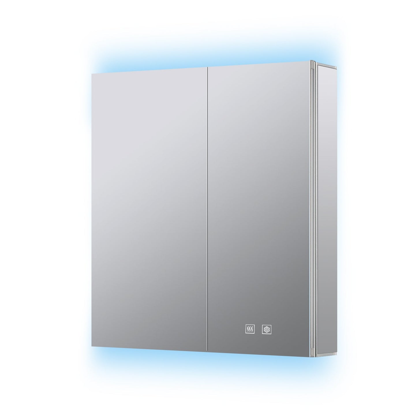 Corsica 30 in W x 36 in H Surface-Mount LED Mirror Medicine Cabinet with Defogger