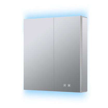 Corsica 30 in W x 36 in H Surface-Mount LED Mirror Medicine Cabinet with Defogger