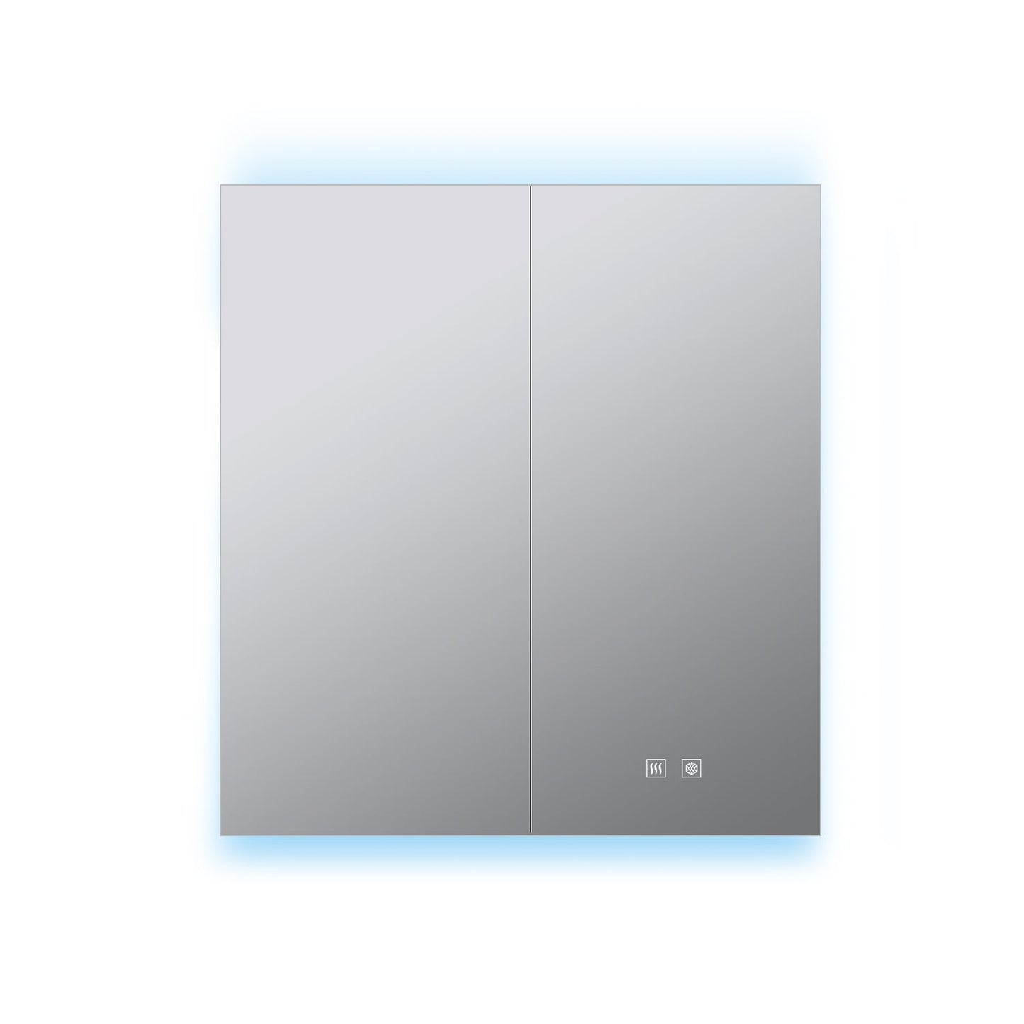 Corsica 30 in W x 36 in H Surface-Mount LED Mirror Medicine Cabinet with Defogger