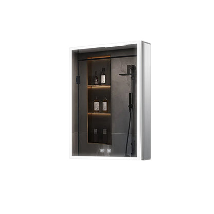 Mesa 20 in W x 28 in H Surface-Mount LED Mirror Medicine Cabinet with Defogger